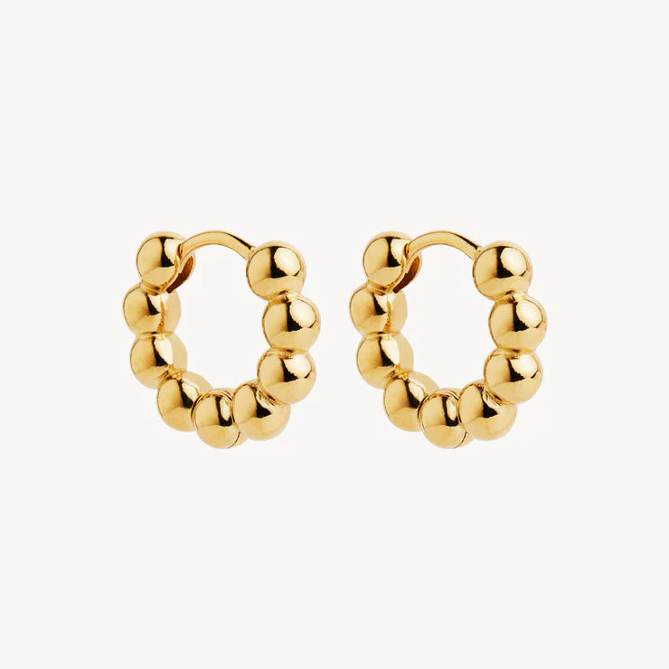 Constellation Huggie Earrings  | Yellow Gold