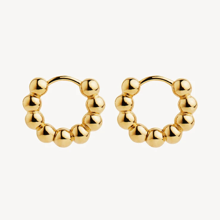 Constellation Huggie Earrings  | Yellow Gold