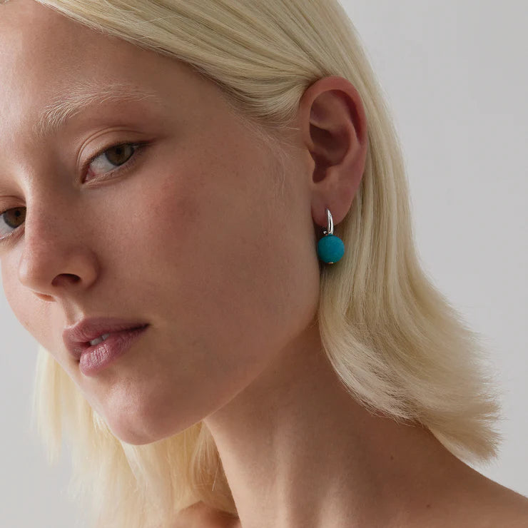 Capella Turquoise Earrings  | Sterling Silver