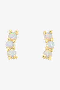 Emery Gold Opal Earring