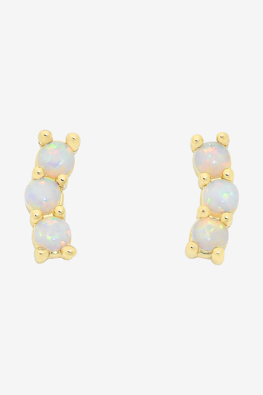 Emery Gold Opal Earring