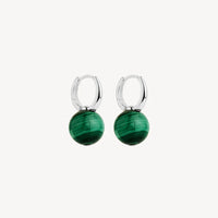 Capella Malachite Earrings  | Sterling Silver