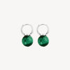 Capella Malachite Earrings  | Sterling Silver