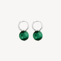 Capella Malachite Earrings  | Sterling Silver