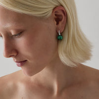 Capella Malachite Earrings  | Sterling Silver