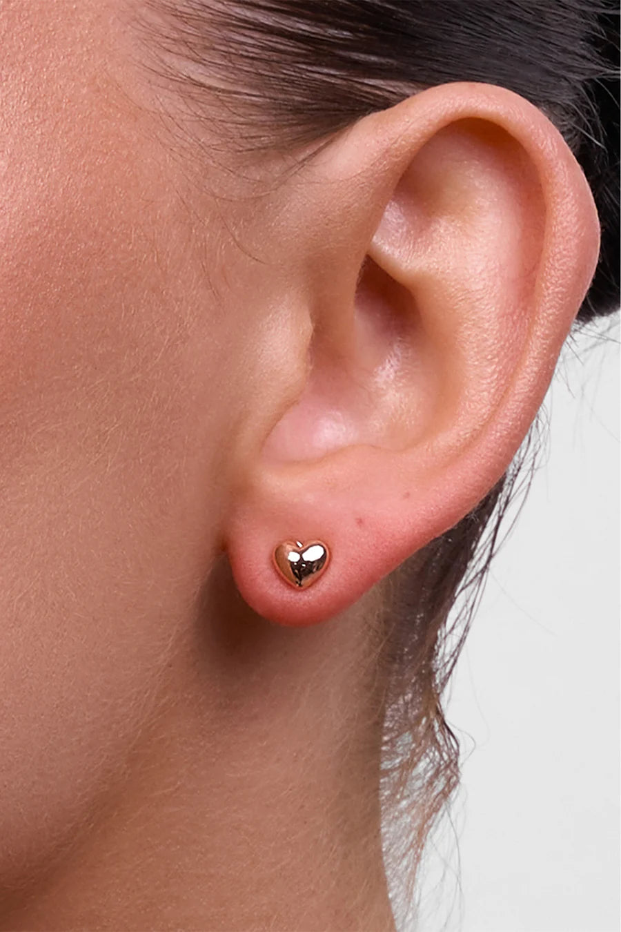 Winnie Rose Gold Heart Earring