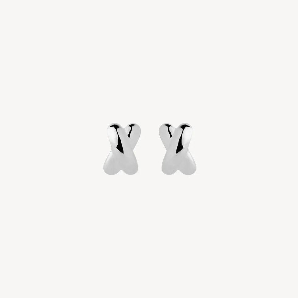 Bisous Stud Earrings | Sterling Silver