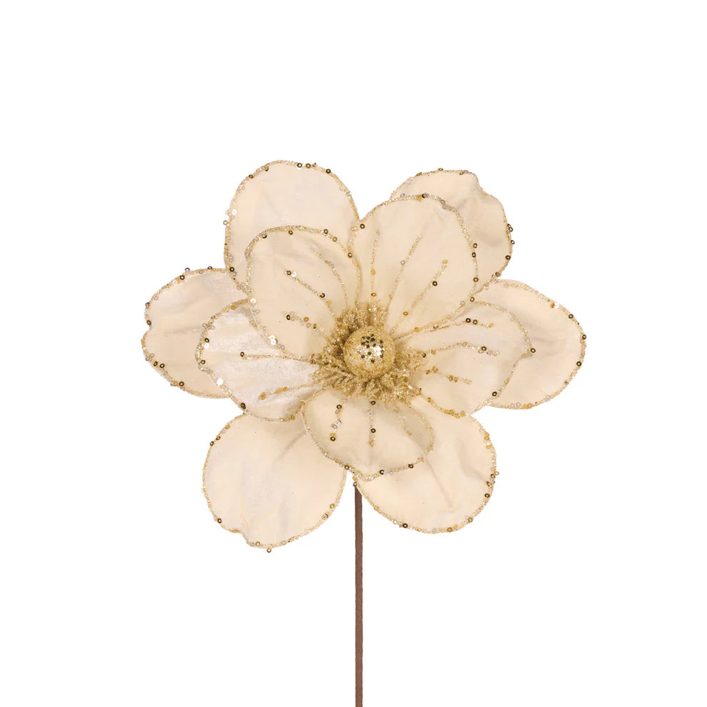 Medium Ivory Velour Magnolia
