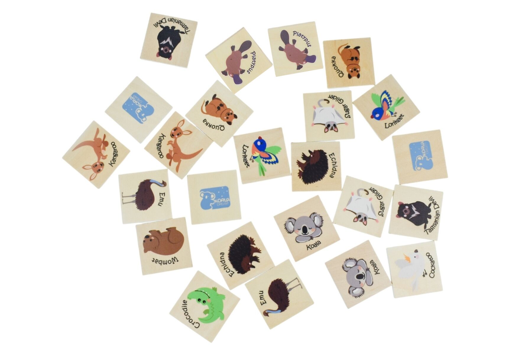 Bush Buddies Wooden Memory Game Australian Animals