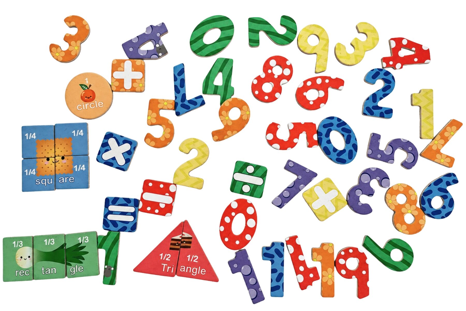 Fridge Friends Magnetic Numbers & Shapes 50pc