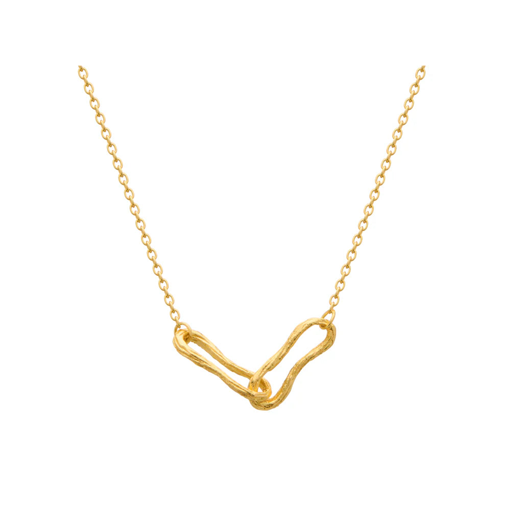 Eterna Interlink Necklace | 18KT Yellow Gold Plate