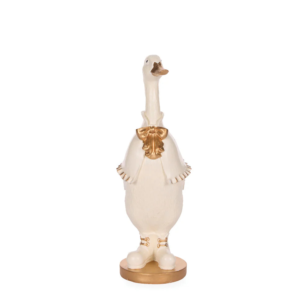Ivory And Gold Regal Duck