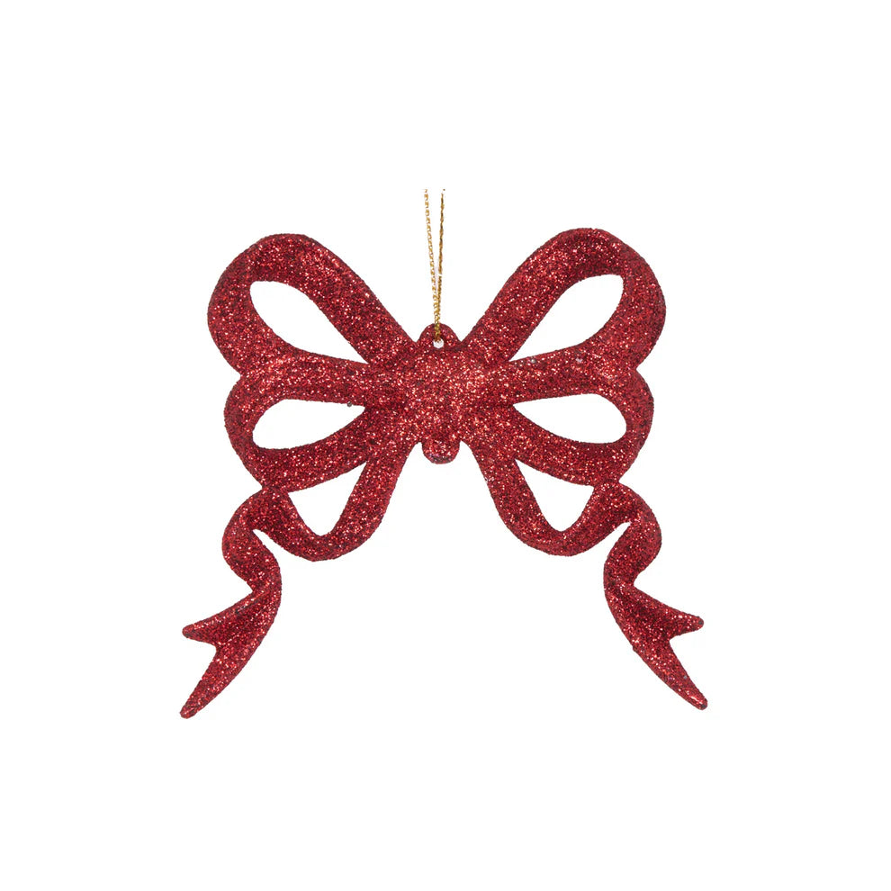 Red  Glitter Bow