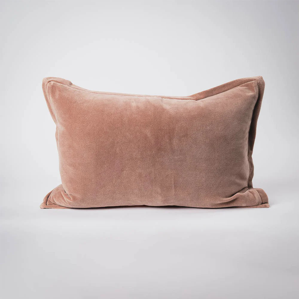 Evelyn Velvet Cushion | Clay