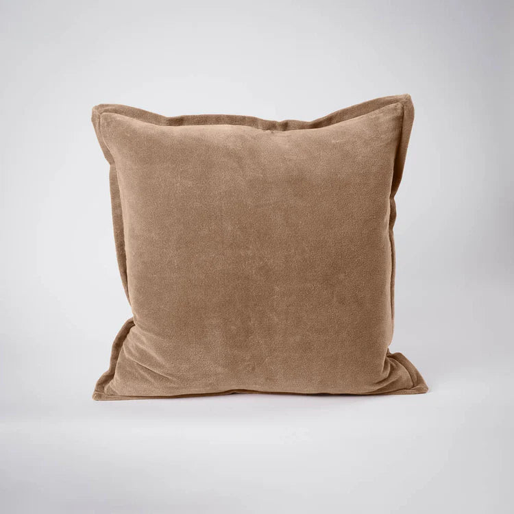 Evelyn Velvet Cushion | Natural