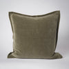 Evelyn Velvet Cushion | Olive