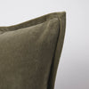 Evelyn Velvet Cushion | Olive