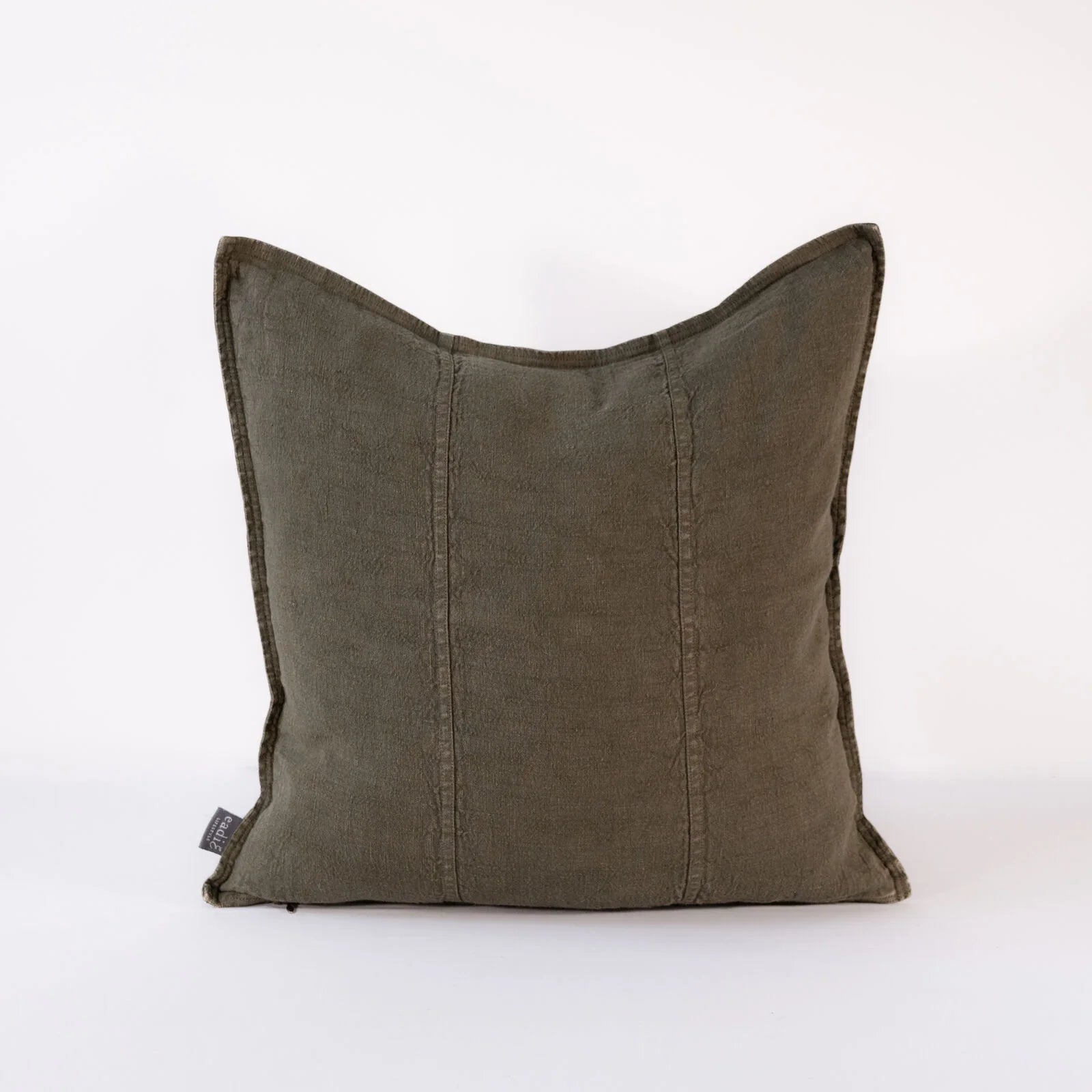 Luca Linen Cushion | Moss Green