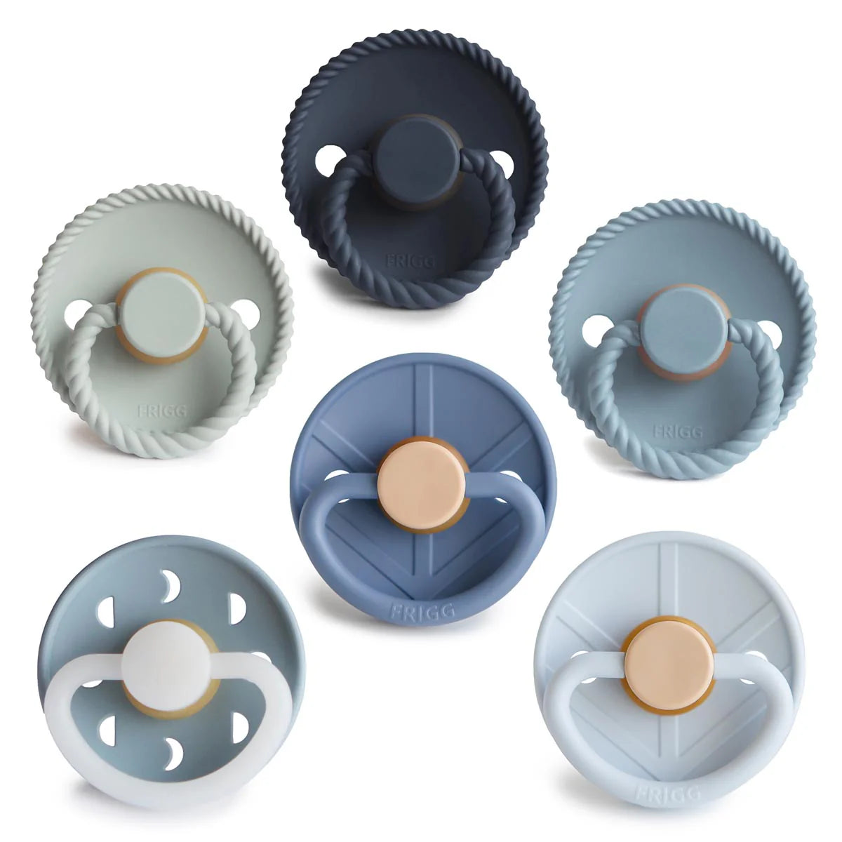 Frigg Multi Pacifier 6 Pack Latex | Size 2