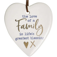 Ceramic Heart with Quote