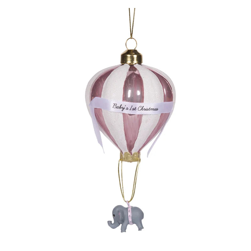 Pink Baby's 1st Christmas Ornament