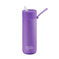 Ceramic Reusable Bottle with Straw Lid | 20oz 595ml