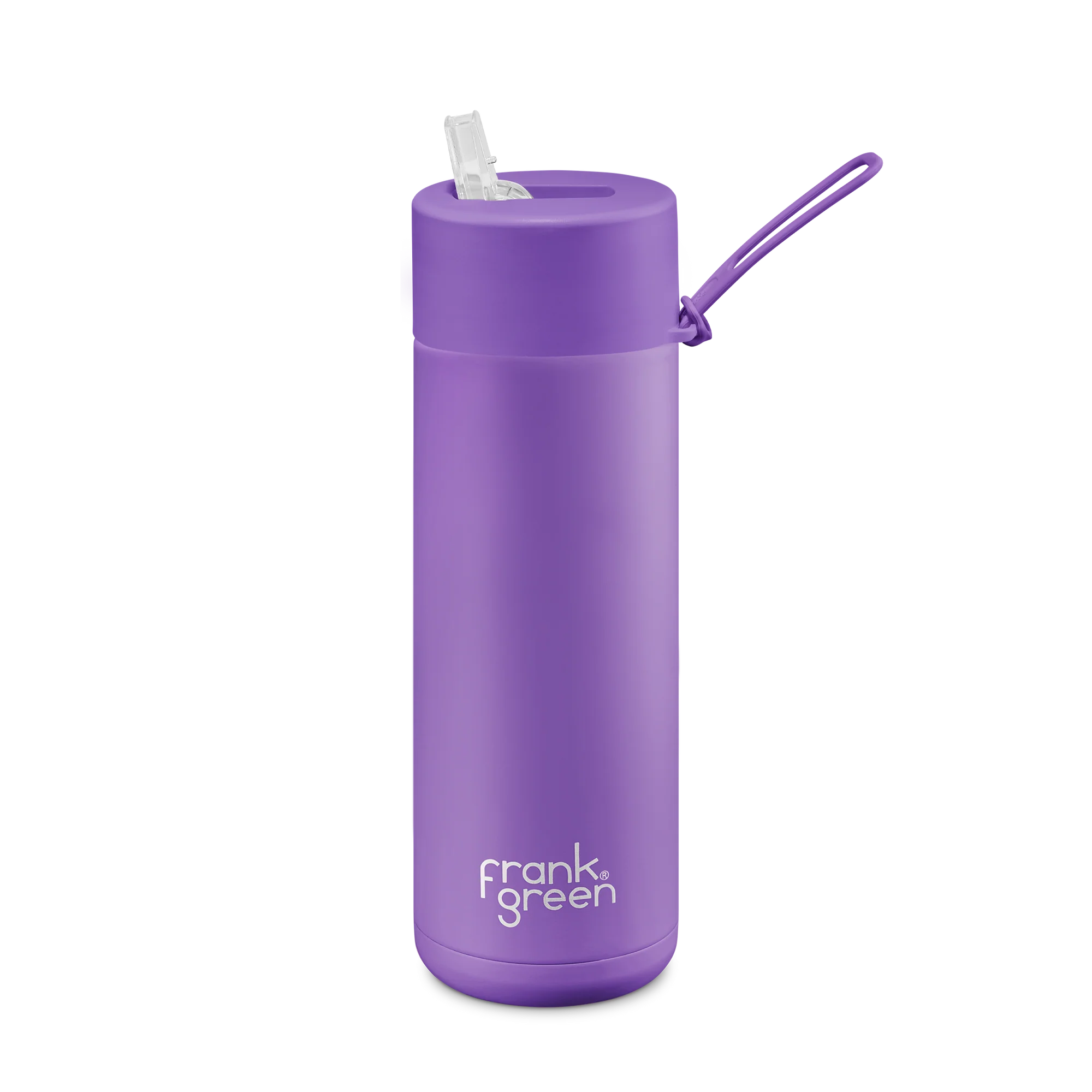 Ceramic Reusable Bottle with Straw Lid | 20oz 595ml