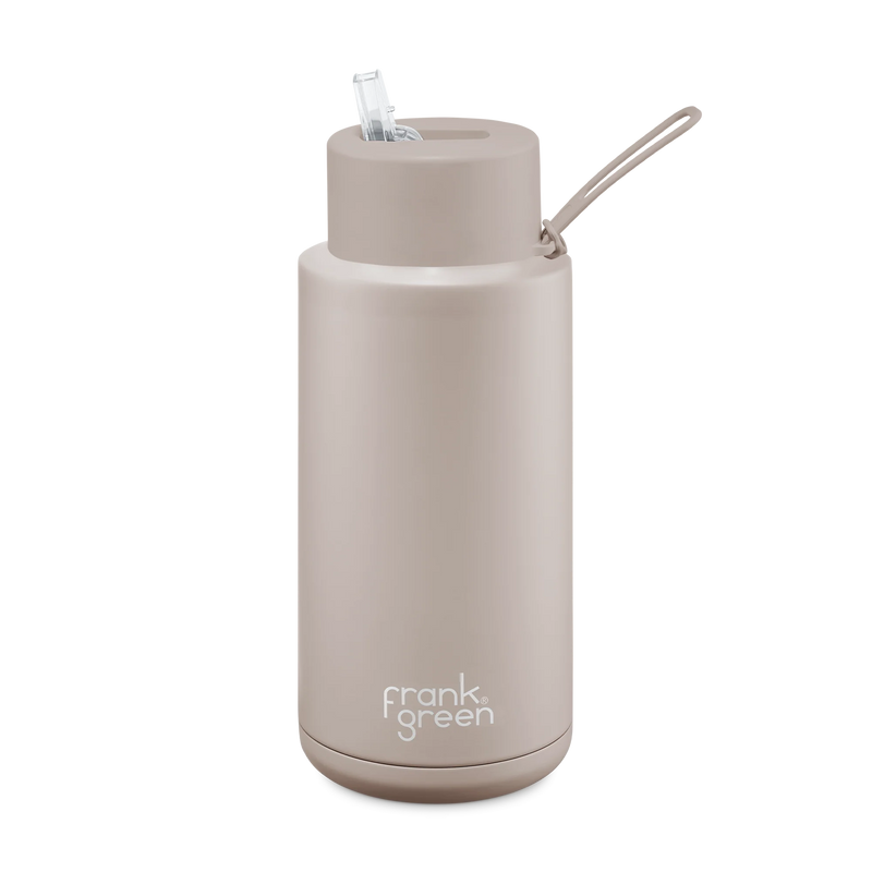 Ceramic Reusable Bottle Straw Lid | 34oz 1000ml