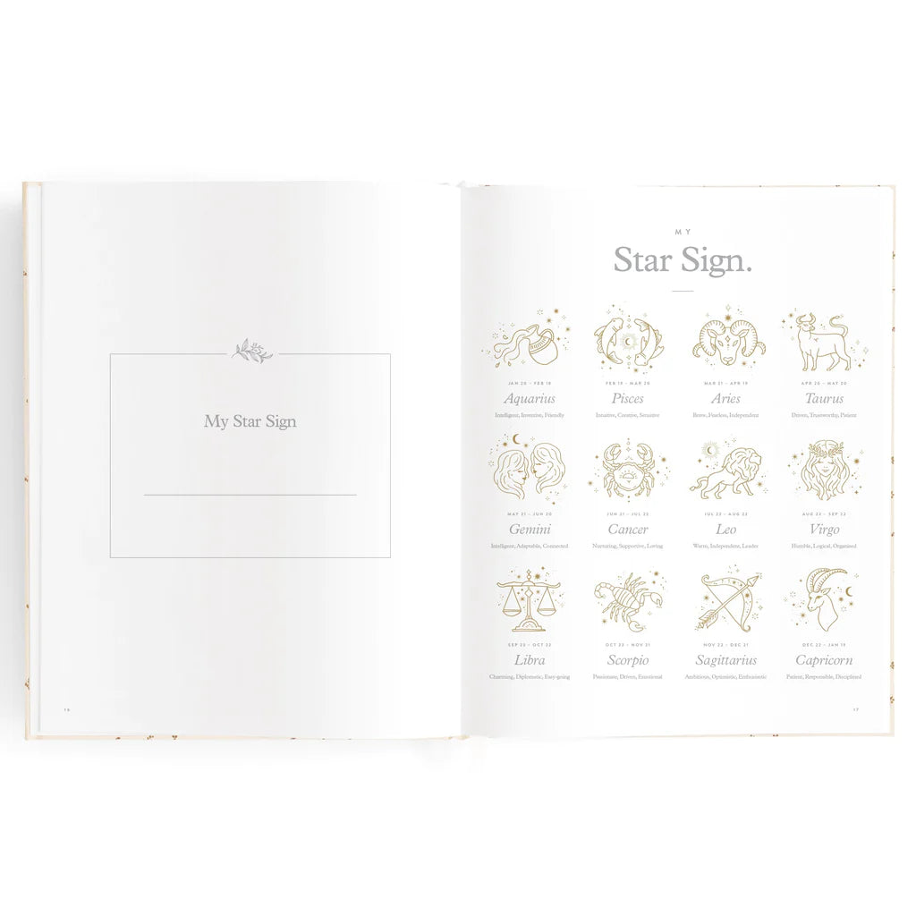 Baby Book Years 0-6 Forest Friends Sage | Keepsake 2nd Edition