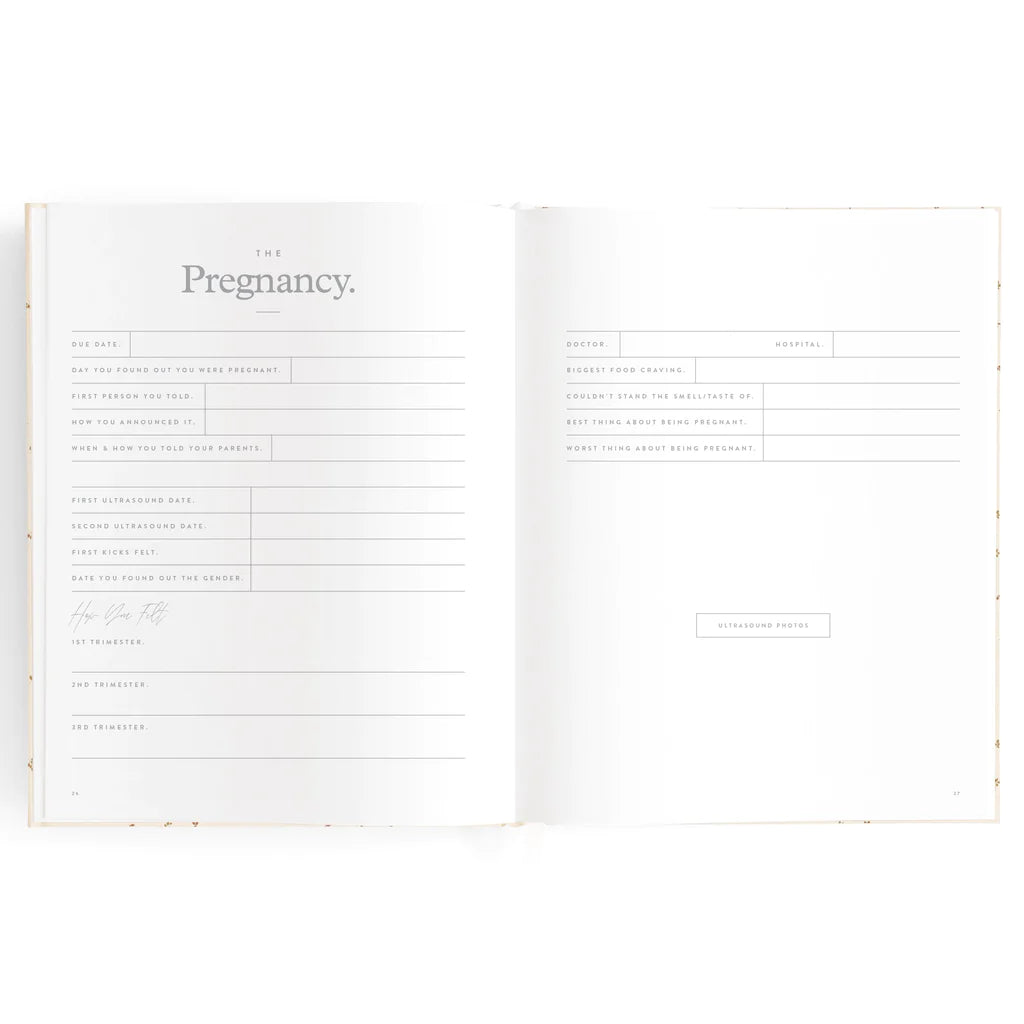 Baby Book Years 0-6 Forest Friends Sage | Keepsake 2nd Edition