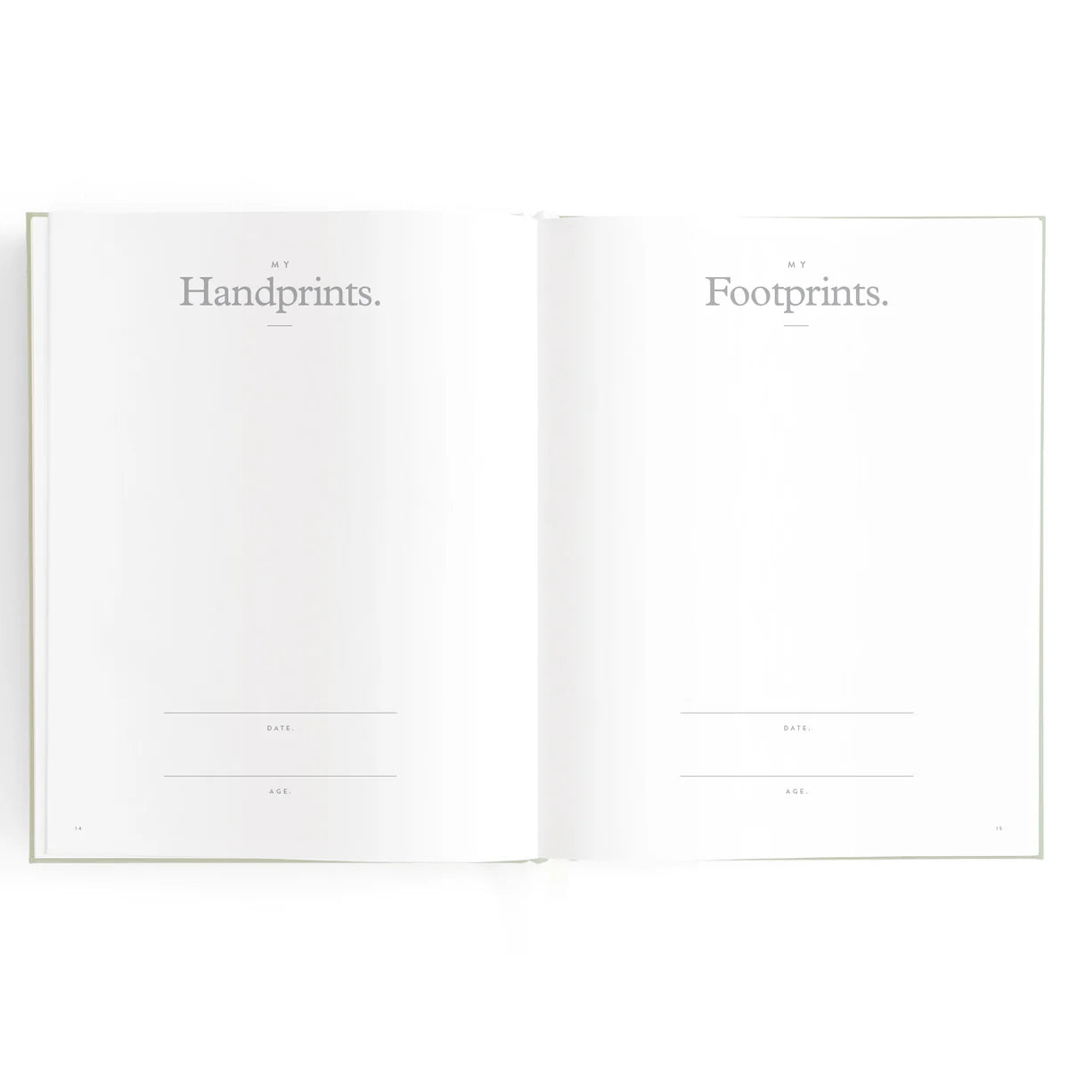 Baby Book Sage Stripe 0-6 Years | Keepsake 3rd Edition