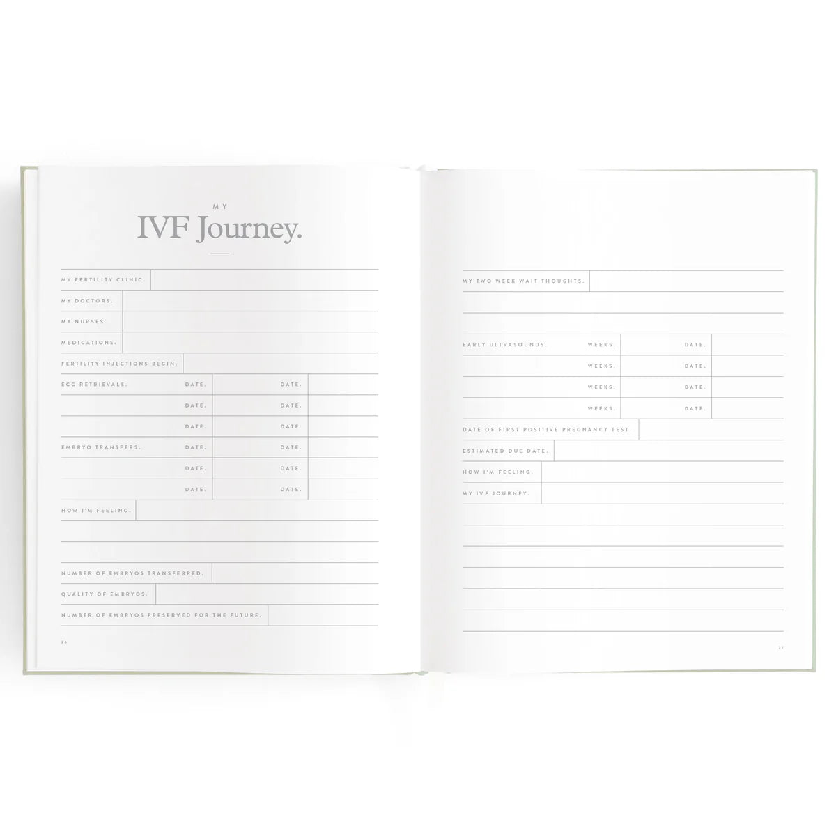 Baby Book Pistachio 0-6 Years | Keepsake 3rd Edition