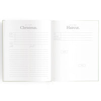 Baby Book Sage Stripe 0-6 Years | Keepsake 3rd Edition