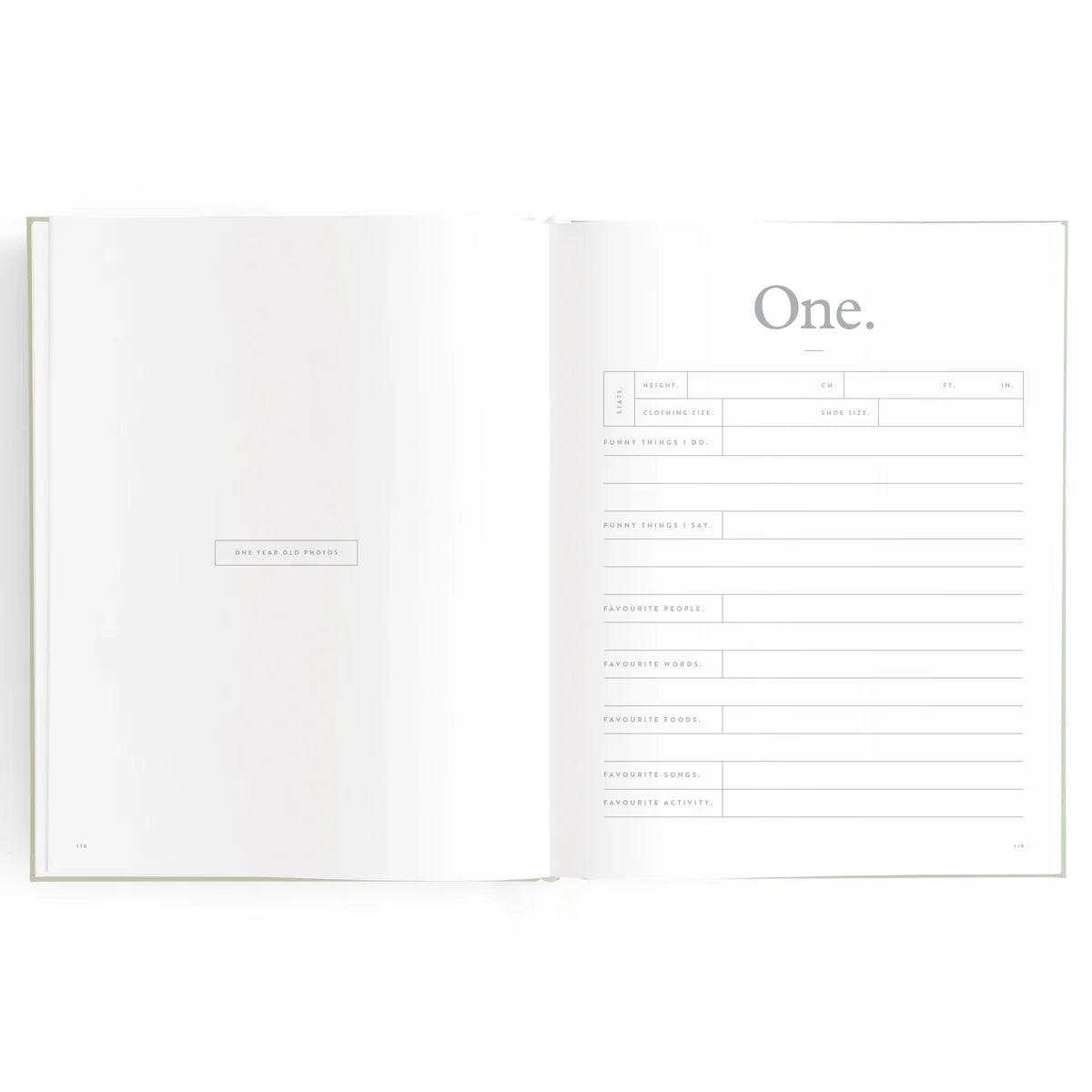 Baby Book Pistachio 0-6 Years | Keepsake 3rd Edition