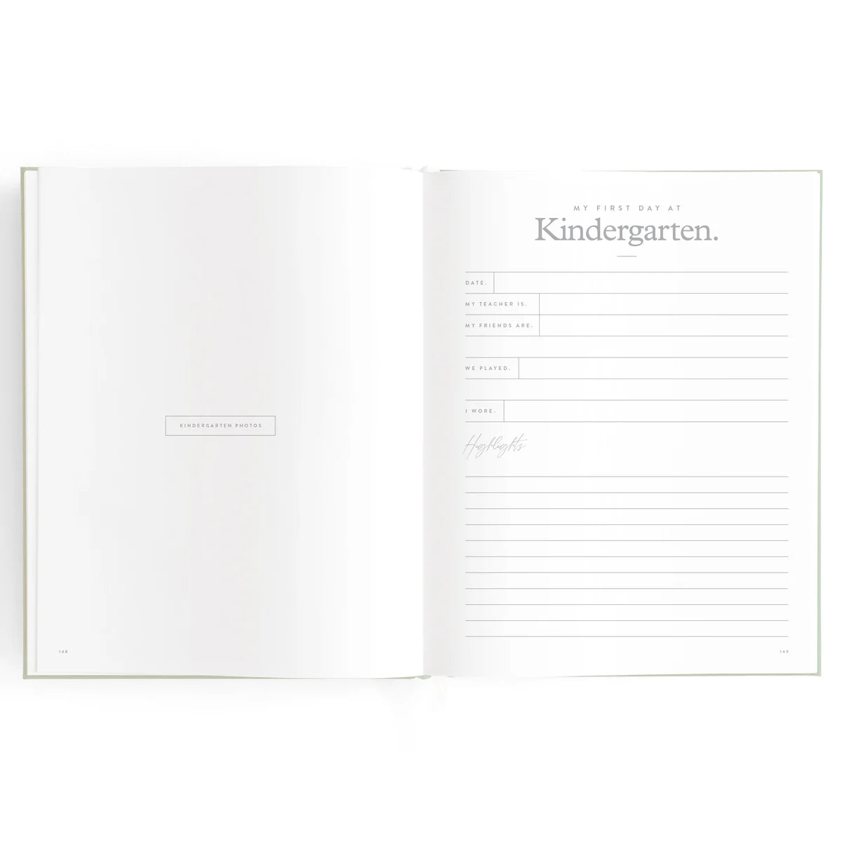 Baby Book Pistachio 0-6 Years | Keepsake 3rd Edition