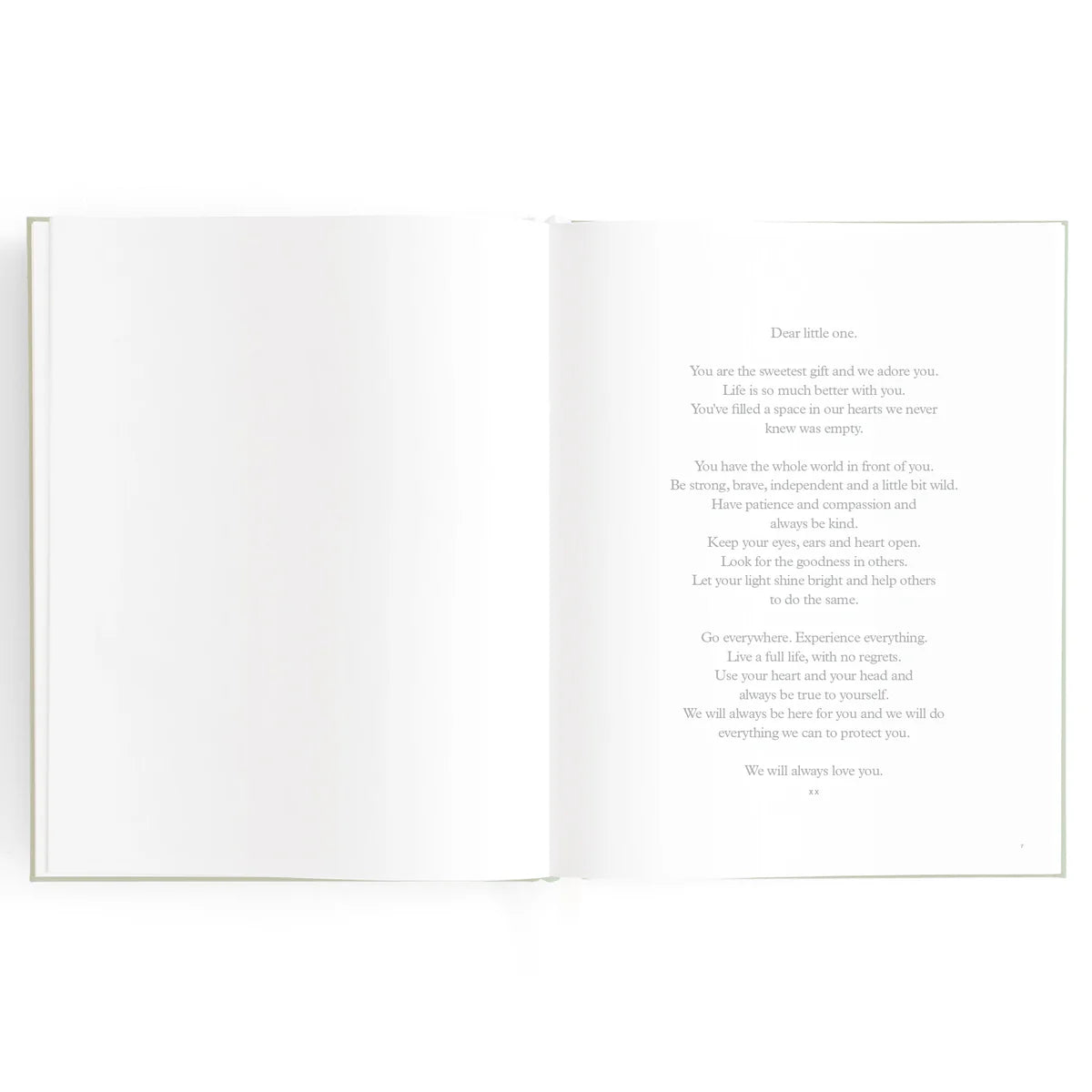 Baby Book Pistachio 0-6 Years | Keepsake 3rd Edition