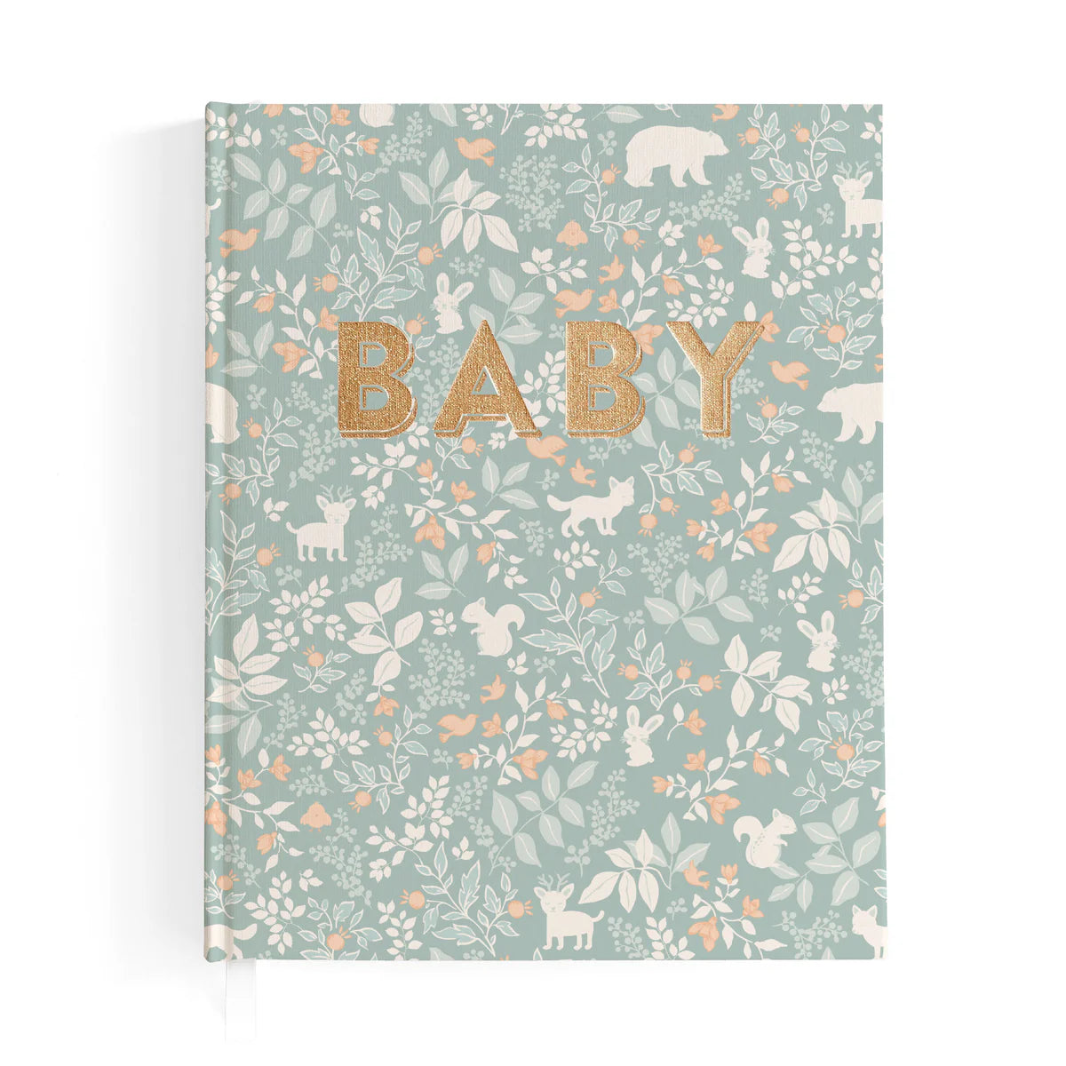 Baby Book Years 0-6 Forest Friends Sage | Keepsake 2nd Edition