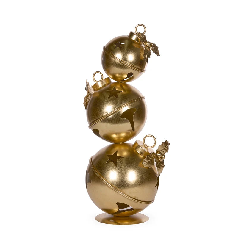 63 cm Gold Metal Bell Stack