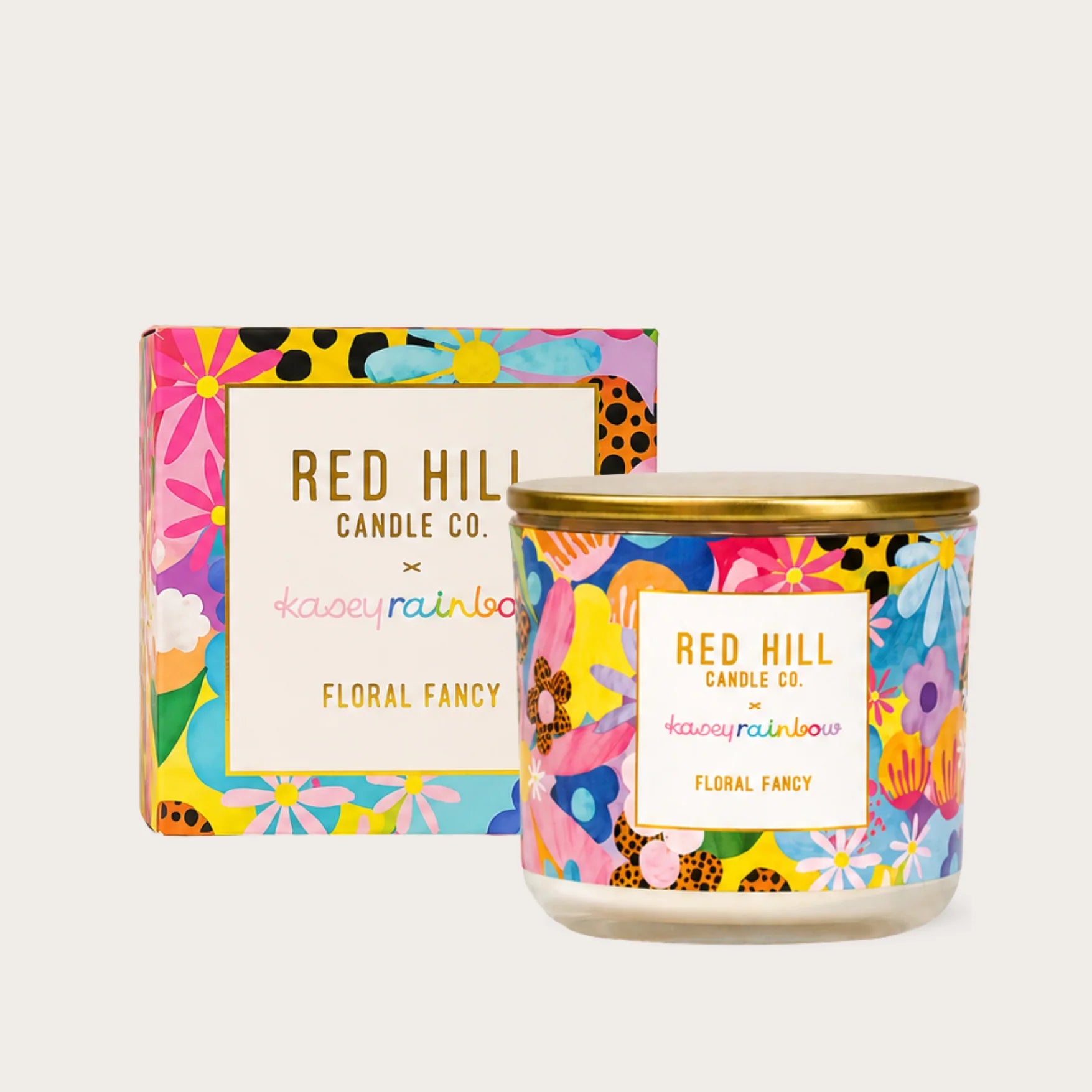 Kasey Rainbow Collection Floral Fancy Mini Candle