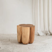 Flore Curved Side Table | Natural