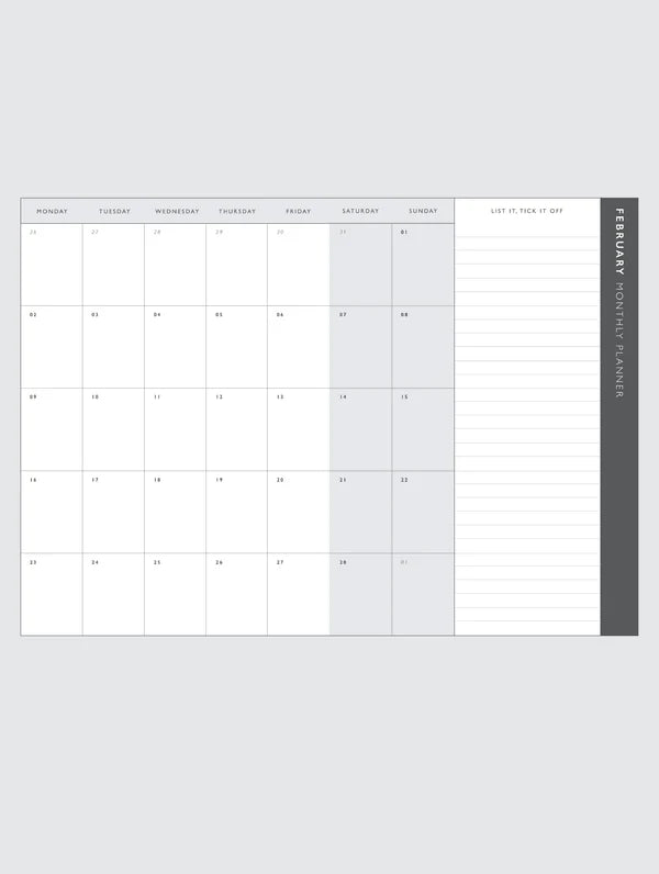 2026 Weekly Planner | Flowers