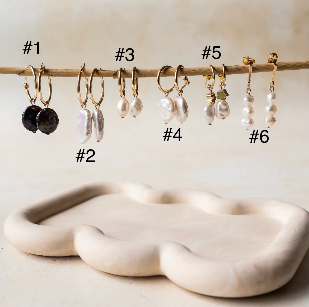 Pearl Hoop Earring Range