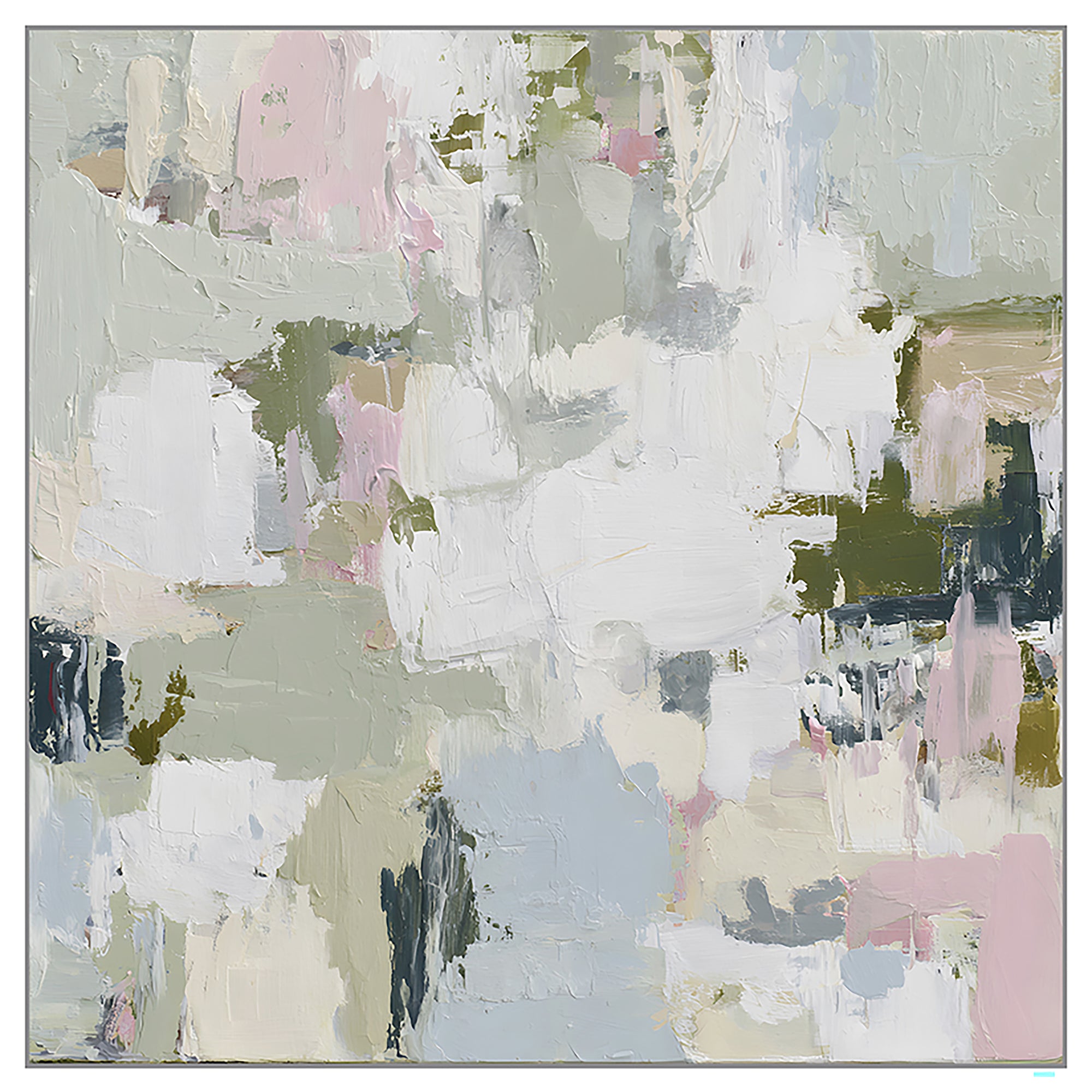 Patch Perfect Paint | Framed Canvas Art | 103x103cm