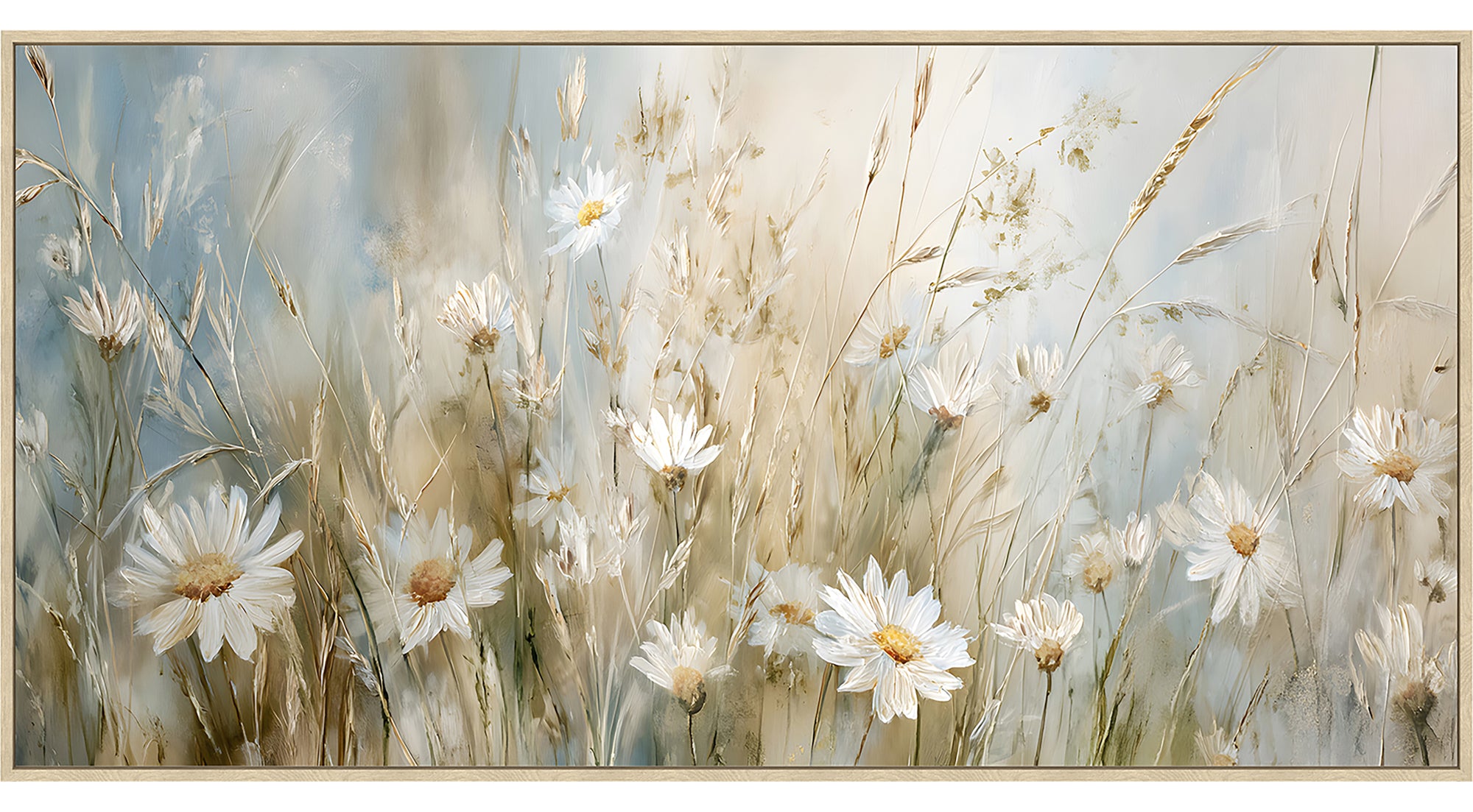 Oopsie Daisy Paint | Framed Canvas Art | 123x63cm