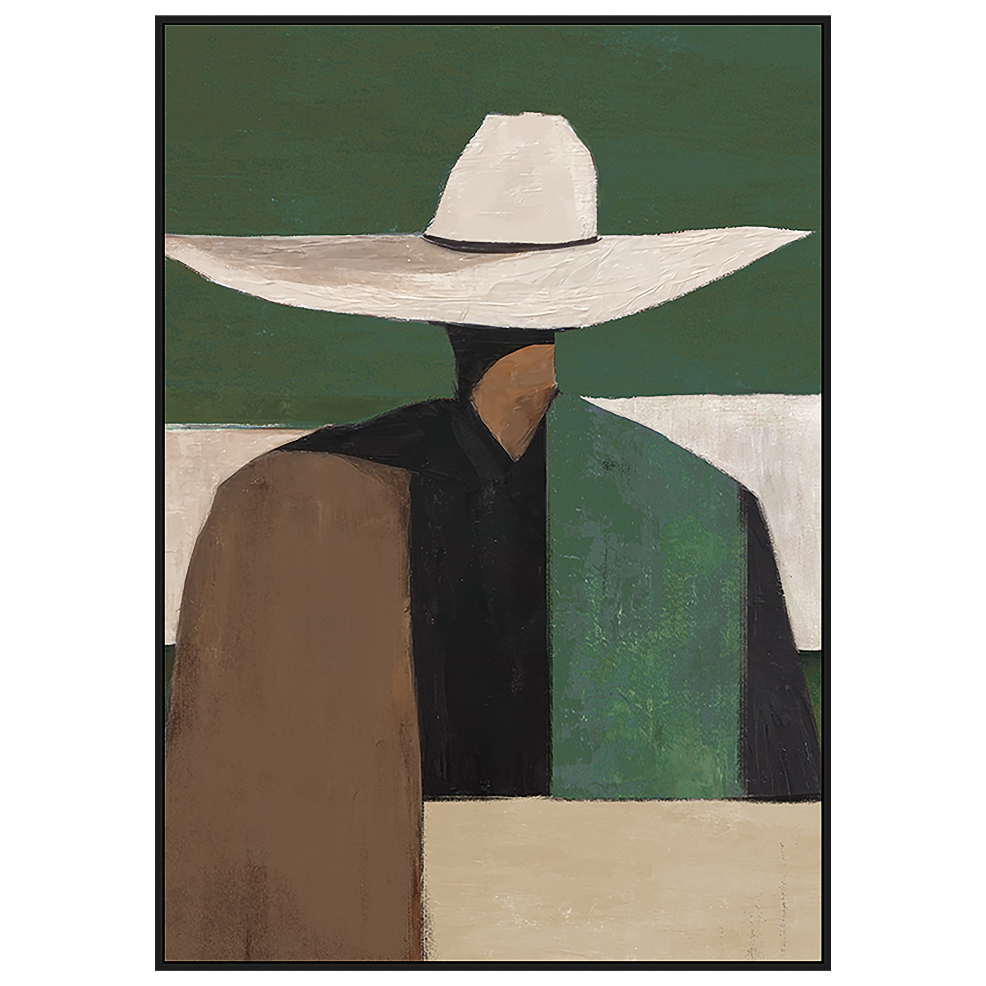 Hats The Way Painting | Framed Canvas Art | 73x103cm