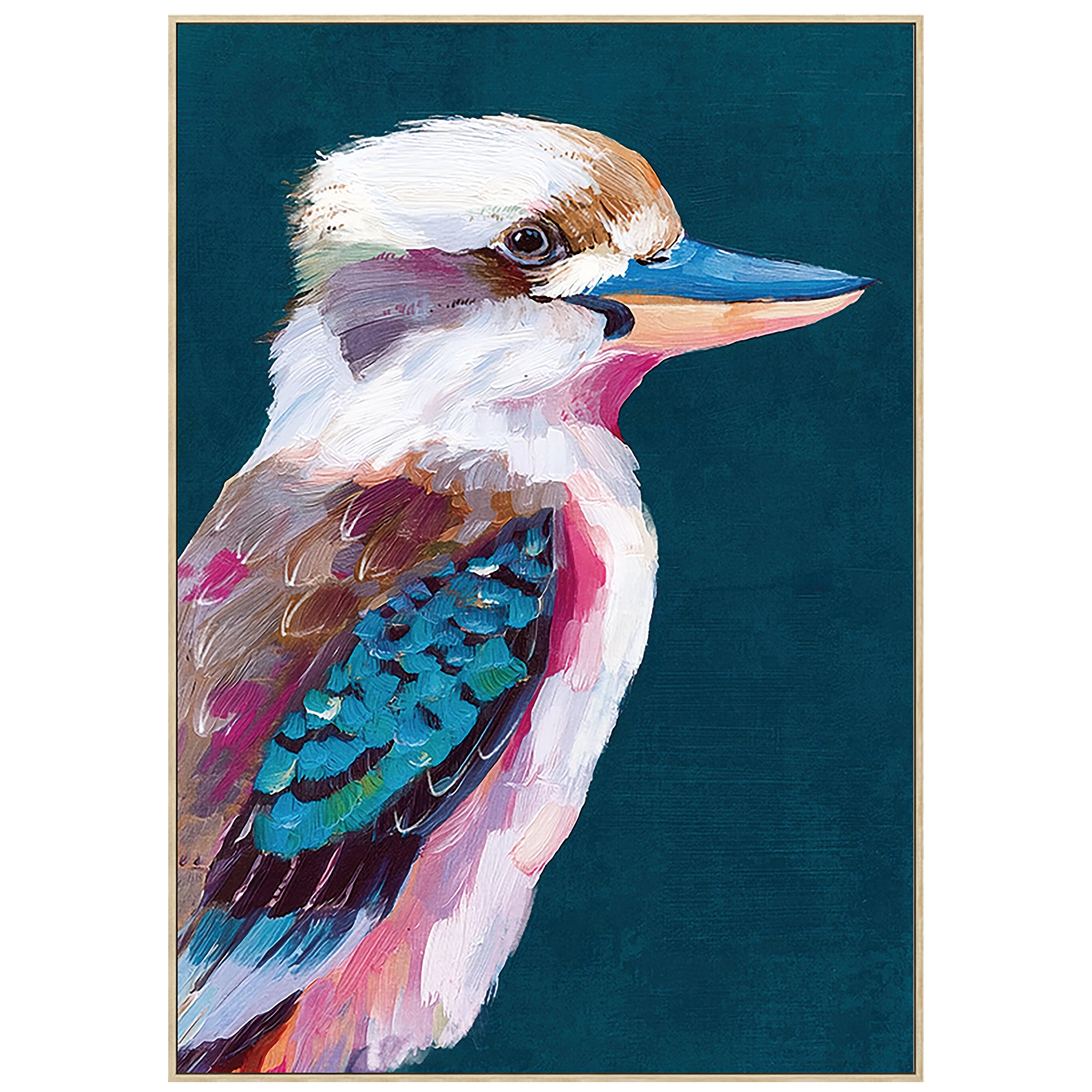 King Of The Bush Painting | Framed Canvas Art | 73x103cm