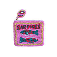 Beaded Coin Purse | Sardines