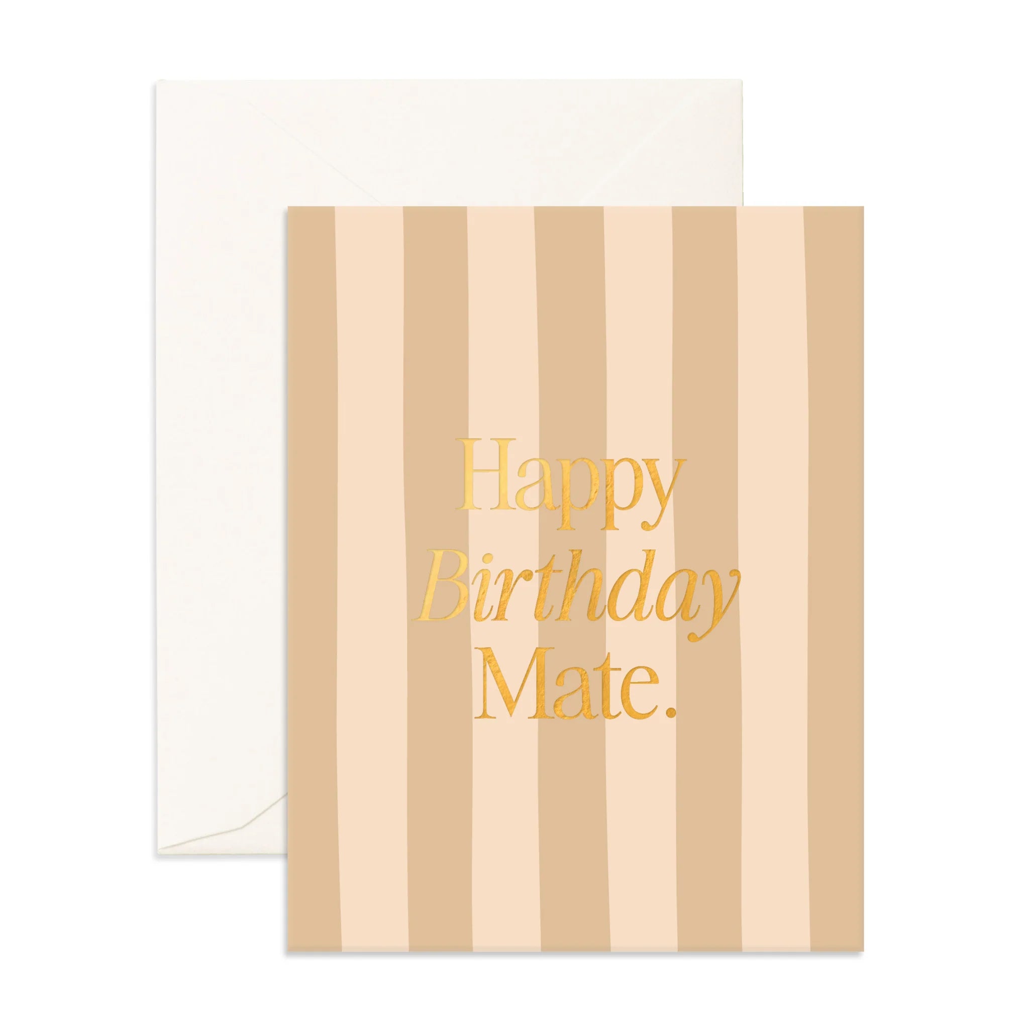 Birthday Mate Coffee Stripe Greeting Card