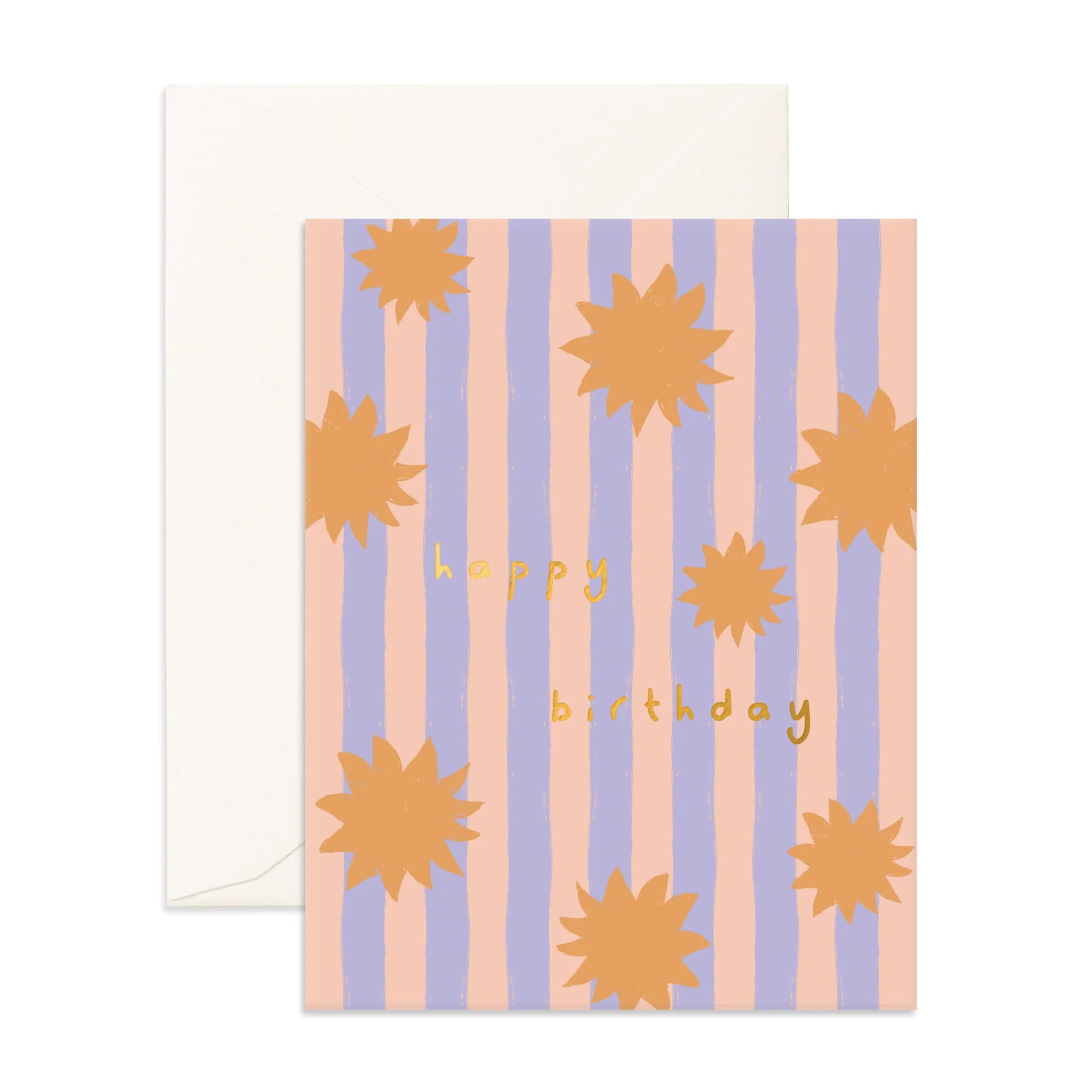 Birthday Suns Stripe Greeting Card