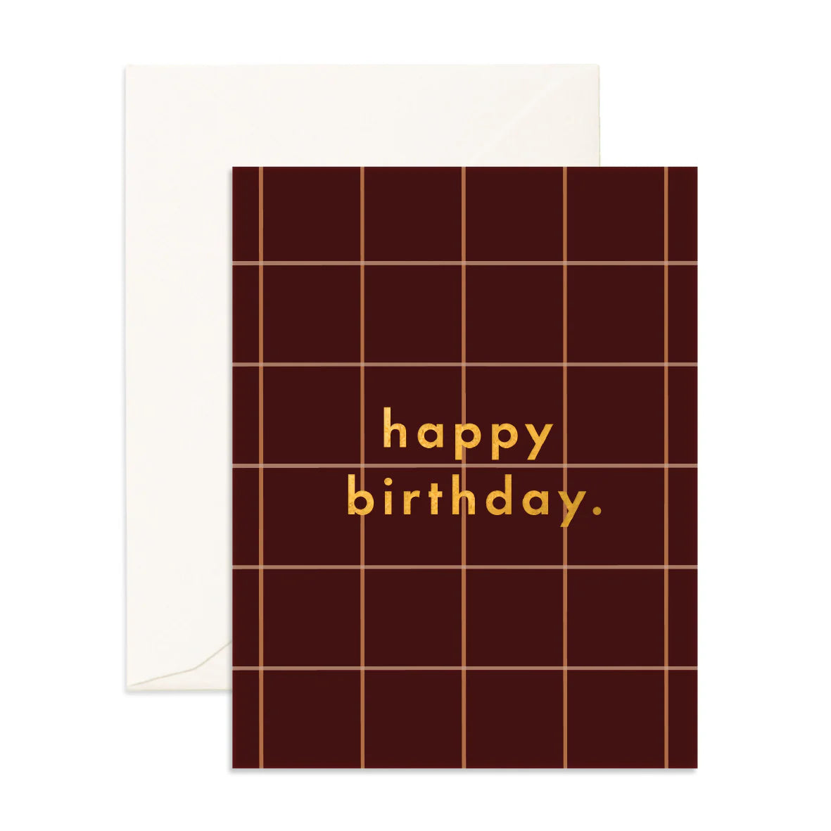 Birthday Raspberry Plaid Greeting Card
